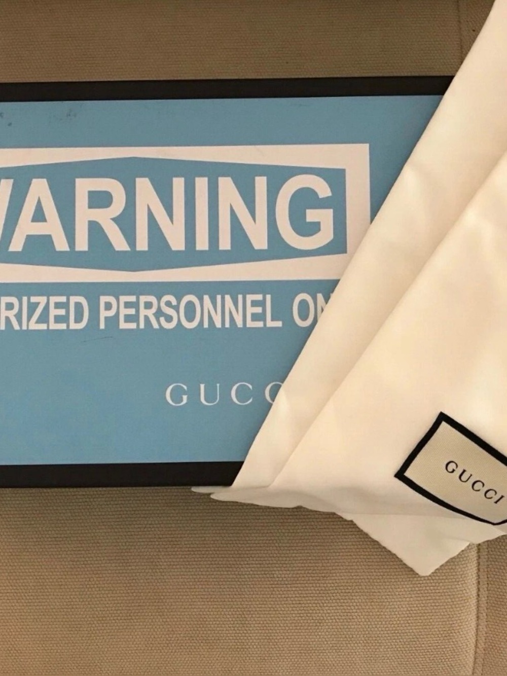 Gucci shoe box with 2 Dustbags